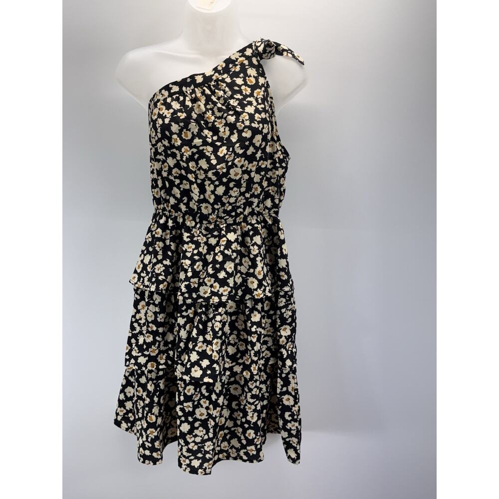 NWT PRETTYGARDEN Floral Midi Dress 2023 Knot One Shoulder Sleeveless Women’s L